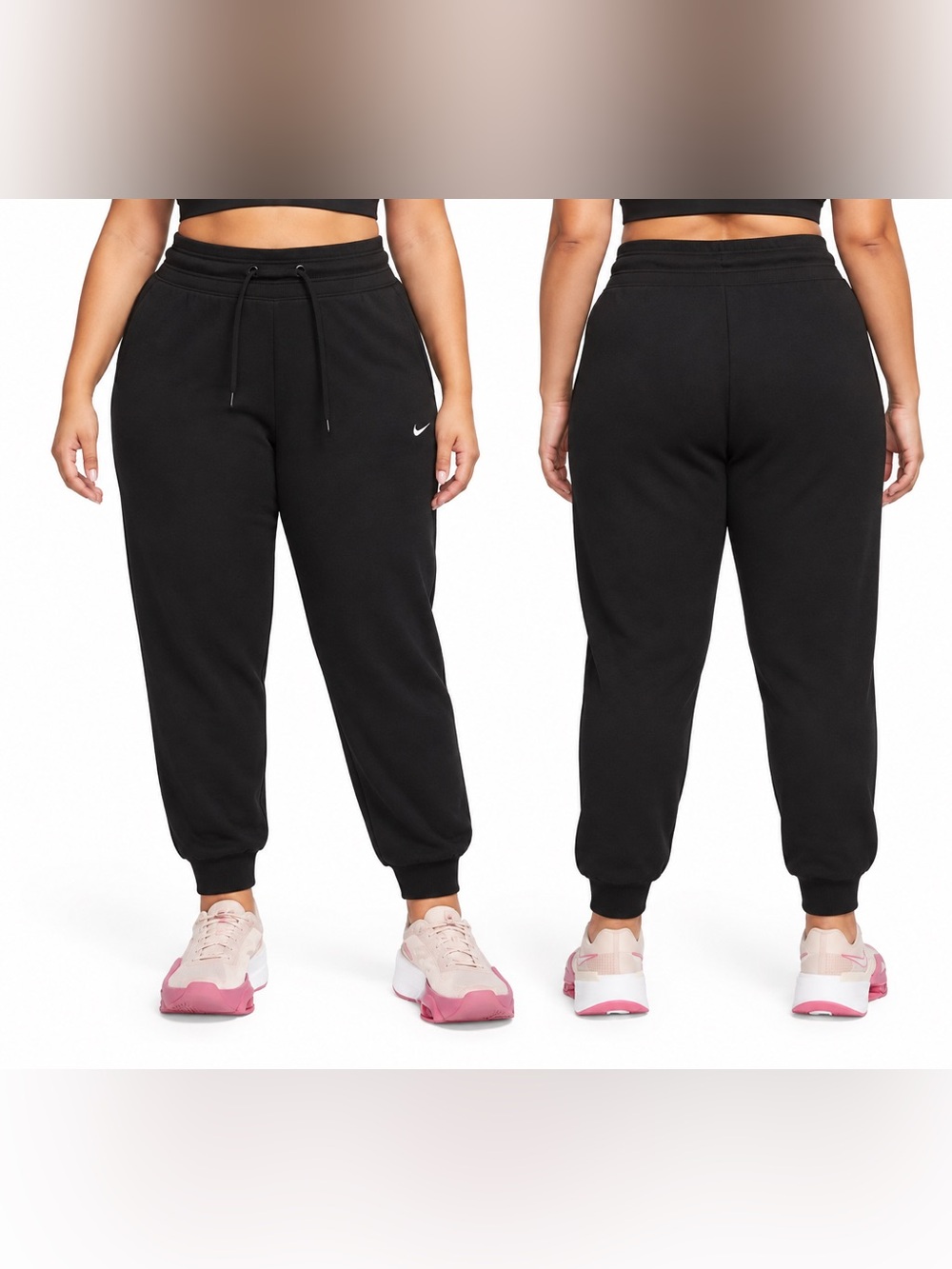 Nike Women’s Black Dri Fit Joggers High Rise, XXL, NWT